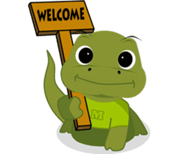 Modi the Komodo sticker #5477994