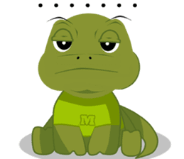 Modi the Komodo sticker #5477995