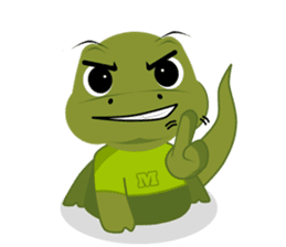 Modi the Komodo sticker #5478000