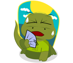 Modi the Komodo sticker #5478002