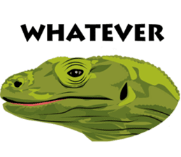 Modi the Komodo sticker #5478019