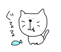 Cat is big face. sticker #5478145