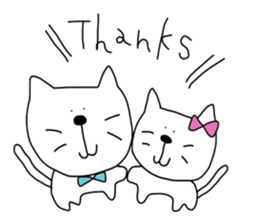 Cat is big face. sticker #5478147