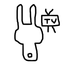 Something like rabbit... sticker #5478587