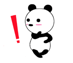 HANIKAMI panda sticker #5480144