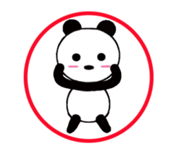 HANIKAMI panda sticker #5480145