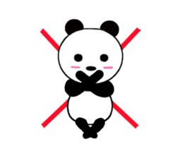 HANIKAMI panda sticker #5480146