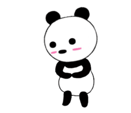 HANIKAMI panda sticker #5480156