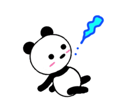 HANIKAMI panda sticker #5480160