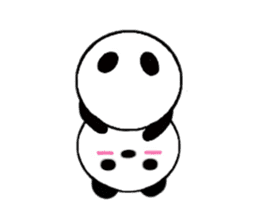 HANIKAMI panda sticker #5480164