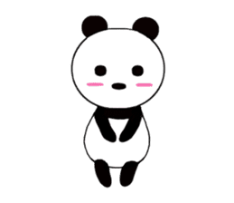 HANIKAMI panda sticker #5480166