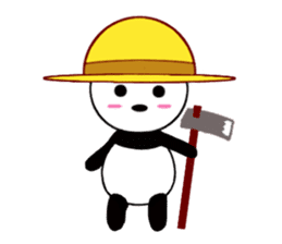 HANIKAMI panda sticker #5480168