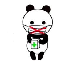 HANIKAMI panda sticker #5480176