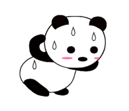HANIKAMI panda sticker #5480177