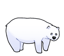 White bear to hear properly sticker #5481617