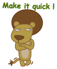 The lion's adventure sticker #5482108