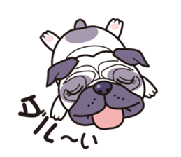 One day of love dog "Pug" sticker #5482507