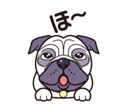 One day of love dog "Pug" sticker #5482511