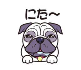 One day of love dog "Pug" sticker #5482513