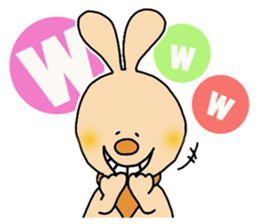 Colorful Happy Rabbit sticker #5482582