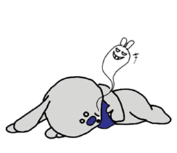 Colorful Happy Rabbit sticker #5482598