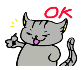 Cat that work hard to care sticker #5482862