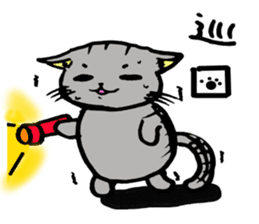 Cat that work hard to care sticker #5482877