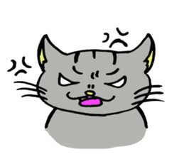 Cat that work hard to care sticker #5482881