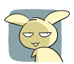 A yellow rabbit every day sticker #5483525