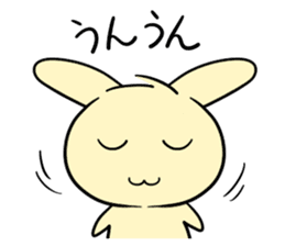 A yellow rabbit every day sticker #5483528