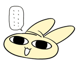 A yellow rabbit every day sticker #5483533