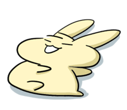 A yellow rabbit every day sticker #5483535