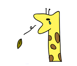 animal-zoo!Gorilla-san and Giraffe-san sticker #5483707