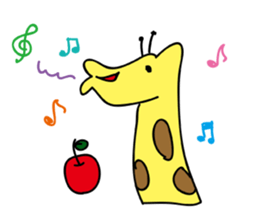 animal-zoo!Gorilla-san and Giraffe-san sticker #5483711