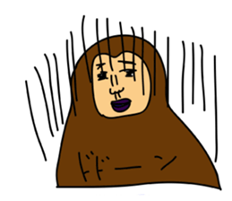 animal-zoo!Gorilla-san and Giraffe-san sticker #5483716