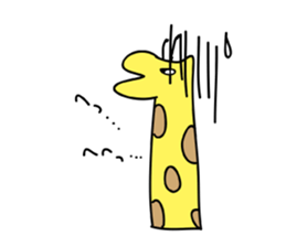 animal-zoo!Gorilla-san and Giraffe-san sticker #5483717