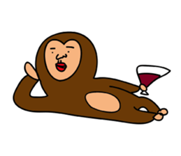 animal-zoo!Gorilla-san and Giraffe-san sticker #5483719