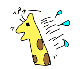 animal-zoo!Gorilla-san and Giraffe-san sticker #5483720