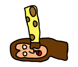 animal-zoo!Gorilla-san and Giraffe-san sticker #5483732