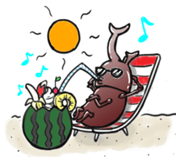 Happy beetle sticker #5484596