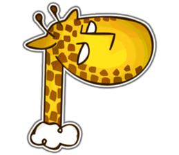 Runaway Giraffe sticker #5484684