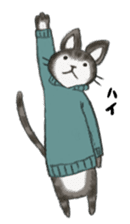 sweater cat sticker #5484740