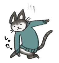 sweater cat sticker #5484748