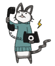 sweater cat sticker #5484753