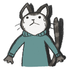 sweater cat sticker #5484761