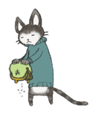 sweater cat sticker #5484774