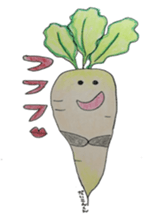Vegetables and fruit,pleasant friend. sticker #5485900