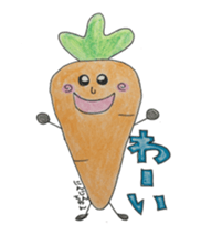 Vegetables and fruit,pleasant friend. sticker #5485901