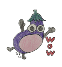 Vegetables and fruit,pleasant friend. sticker #5485904