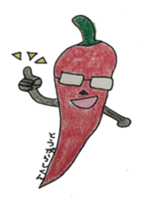 Vegetables and fruit,pleasant friend. sticker #5485905